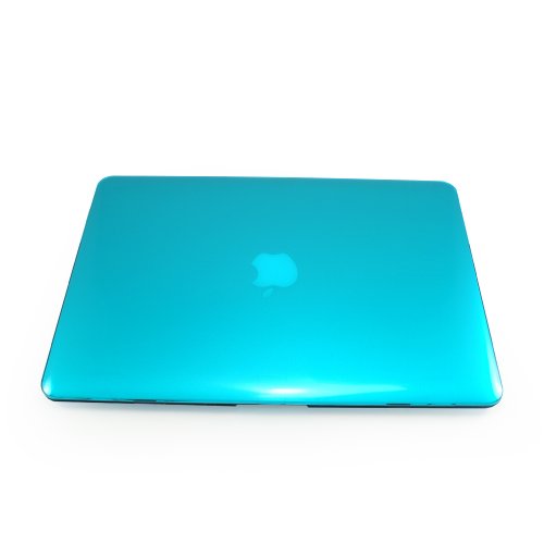 Incutex Protector Schutzhülle Cover Case Notebookhülle Hartschale Hartschalenkoffer Crystal Case Etui Tasche MacBook Air 13″ / 13,3 Zoll Notebook Hardcase Schutz Hülle Unibody Transparent Blau - 5