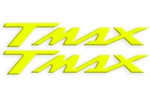 AZGRAPHISHOP Kit X2 Stickers Résine Logo TMAX AD-TMAX-001 (Jaune Fluo)