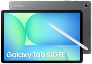 Samsung Galaxy Tab S10 FE, 3 anni di garanzia, Android Tablet, Display 10.9" LCD, 5G, RAM 8GB, 128GB, 8.000 mAh, S Pen, Android 15, IP68, Gray [Versione italiana]