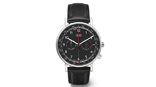 Preisvergleich Produktbild Audi Business-Uhr Herrenuhr Uhr mit Kalenderwoche schwarz - 3101500400