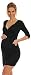 Happy Mama. Women's Maternity Jersey Tulip Dress Easy Breastfeeding S-4XL. 236p (Black, UK 16, XXL)