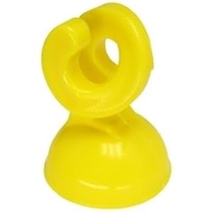 Göbel Weidezaun Elektrozaun Isolator Kopfisolator Nylongleitöse für Stahlpfahl 8mm gelb 25 St.
