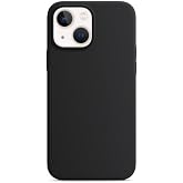 [SİYAH LANSMAN] For iPhone 13 ve 14 modeli ile uyumlu İ&ccedil;i Kadife Y&uuml;zey Matte Esnek Silikon Kayma Yapmaz Darbe Emici Telefon K