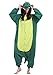 Produktbild ULEEMARK Jumpsuit Onesie Tier Karton Fasching Halloween Kostüm Sleepsuit Cosplay Overall Pyjama Schlafanzug Erwachsene Unisex Lounge Kigurumi Grün Dinosaurier for Höhe 140-187CM