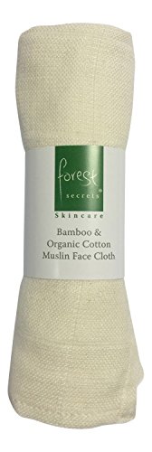 Forest Secrets Muslin Face Cloth - Bamboo & Organic Cotton Pack of 2