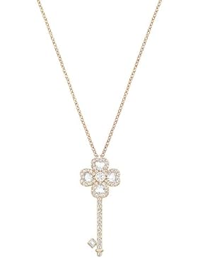 Swarovski Damen Kette mit Anhänger Vergoldet 36cm