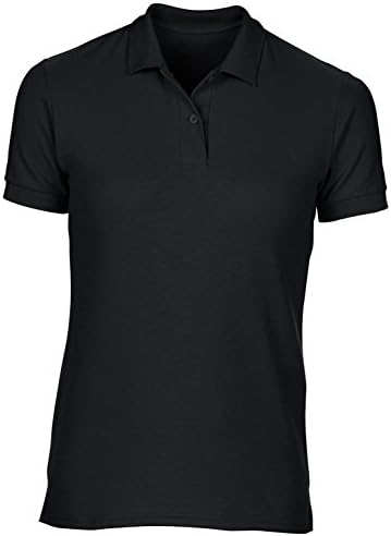 Women's DryBlend® Double piqué Sport Shirt - Black - L