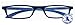Produktbild I NEED YOU Lesebrille Modell "Zipper" Designer Lesehilfe für Sie & Ihn Flexbügel M2 blau +2,0