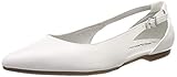 Ton-in-Ton-Nähte Tamaris Damen 1-1-22175-22 108 Geschlossene Ballerinas Weiß (White Matt 108), 38 EU