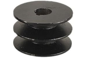 WHYCHSTORE Puleggia a doppia V progettata per motore 168F 170F, foro da 20 mm, superiore (testa piatta)