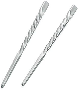 Silver Twist Hair Pins Chopsticks Hair Sticks Hair Accessories Bun Holder