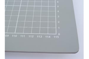 ‎HF HAJO - FIX MAGNET- | KLEBE- | SCHNEIDEPRODUKTE Selbstheilende Schneidematte 2x1m, grau mit einseitigem Raster – Schneidematte Großformat, Schneidematte für Werbetechnik, Architektur, Modellbau