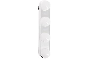 Xanlite ECM200PW Eclairage Lampe de Miroir LED-Piles 200 Lumens-Mode de Fixation par Ventouses (Inclus), vis (Non incluses) -Couleur Blanc Neutre