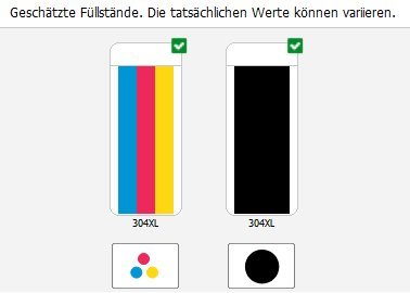 2er Set Druckerpatronen kompatibel zu HP 304 XXL mit Füllstandsanzeige HP DeskJet 3730 3720 3732 3700 - 6
