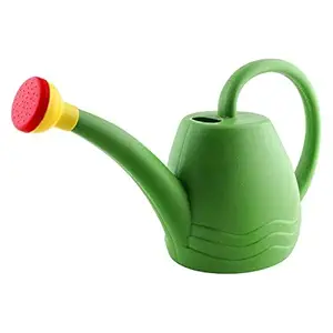 Deehome Premium Plastic 1.8 LTR Watering Can for House Plants/Gardening with Sprayer-Made in India (Green) (Pack of 1)