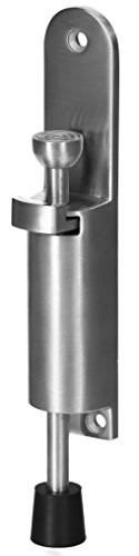 Stoppwerk Türfeststeller TF010 Edelstahl Türstopper Inkl. Befestigungsmaterial für die Tür ø3cm H:15,8cm Hub3,6cm - 2