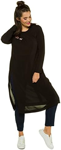 Studio Untold Women's Plus Size Applique Tunic Blouse Black 18 715363 10-44