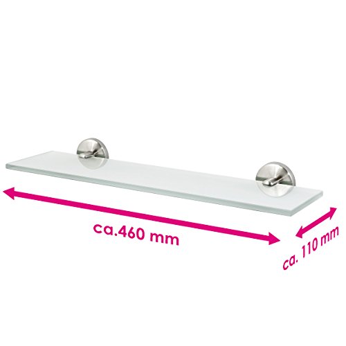 bremermann® Bad-Serie LUCENTE – Glasablage aus hochglänzendem Edelstahl - 3