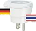Produktbild Design Reisestecker Adapter Thailand auf Deutschland, Schukostecker, Umwandlungsstecker TH-D