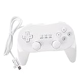 SODIAL(R) Mando Controlador para Nintendo Wii Clasico Juego Cable Consola Blanco