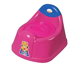 Siva Naturals Scooter Style Joyo Trainer Seat Baby Potty Seat with Lid and Removable Tray For Child Baby,Pink