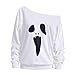 Produktbild Halloween MEIbax Frauen Damen Halloween Langarm Geist Print Sweatshirt Pullover Tops Bluse Oberteile Tops