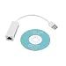 Cables Kart™ USB 2.0 to fast Ethernet 10/100 RJ45 Network LAN Adapter Card White - 1 Year Warranty RS.225.00
