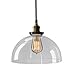 Produktbild EMOTREE 1x Glas Schirm Halb-Kugel-Form Hängelampe Pendelleuchten Retro Antik Nostalgia Lampe Leuchte für E27 Glühbirne