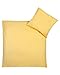 Produktbild Julius Zöllner 85001 40800 - Bettwäsche Uni, Größe: 100x135 cm / 40x60 cm, uni gelb