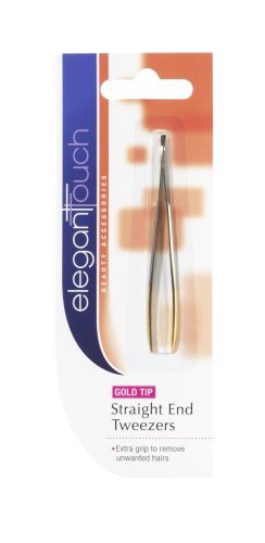 Elegant Touch Straight End Gold Tip Tweezer