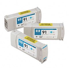 Preisvergleich Produktbild HP 91 Tinte 3-Pack cyan Vivera