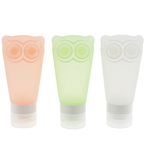 Tragbare Reise-Flaschen Silikon-ContainerSet für Shampoo Body Lotion Leak Proof, 3 Stücke Set
