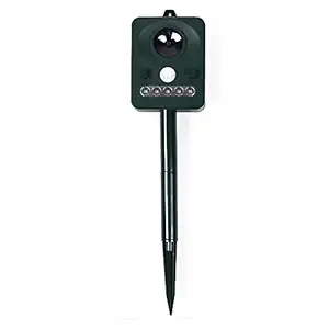 Ultra Sonic Pest Control Deterrent Repeller Control for Birds and Animals, Battery Powered Deterrent for Yards, Lawns, Gardens
