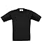 B&C Kids/Childrens Exact 150 Short Sleeved T-Shirt (1-2) (Black)