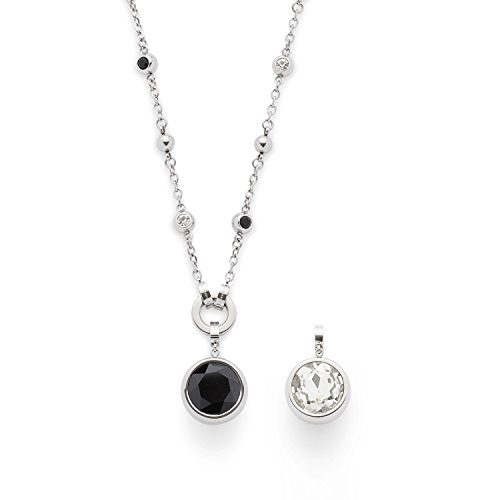 Leonardo-Jewels-Damen-Halskette-Darlins-Napoli-X-mas-Special-Edelstahl-Glas-silber-90-cm-016441