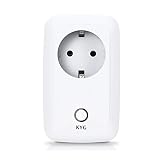 KYG Enchufe WiFi Inteligente Inalámbrico Domotica Remoto por App Android y iPhone (solo funciona en mismo red WiFi)