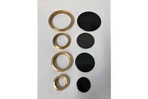 BRASINI SAMET NARDI FRANKE 4 SPARTIFIAMMA + 4 PIATTELLI NERI LUCIDI PER CUCINE E PIANI COTTURA A GAS