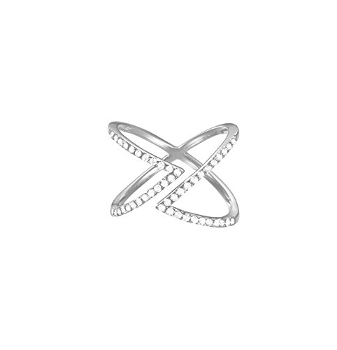 ESPRIT Damen-Ring JW50217 925 Silber rhodiniert Zirkonia wei Gr. 60 (19.1) - ESRG92617A190