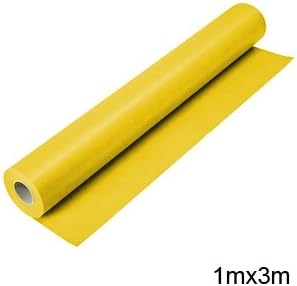 fabrisa 8100307 – Kraft Paper Roll, 1 x 3 m, Yellow, Units Contained: 1