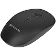Porodo 2 in 1 Wireless Bluetooth Mouse 2.4 GHz V5.0, Black, PD-WM24BT-BK