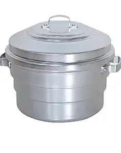 Subaa Aluminium Idly Maker/Steamer/Cooker/paanai_Wt-1500 Gram (16 kuzhi) Silver