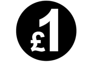 AUDIOPRINT LTD. from 99p to £10 - Pack of 200 Black 20mm Price Stickers/Sticky Labels (Black £1)