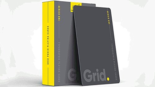 Preisvergleich Produktbild Grid Typographic Playing Cards - Kartenzauber - Zaubertricks und Magie