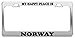 Produktbild KSLIDS My Happy Place is Norwegen Nummernschild Rahmen Tag Auto-Truck Zubehör Geschenk