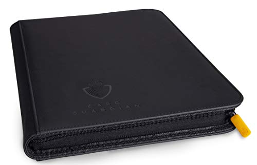 Card Guardian - Classeur Premium eXoTech 9 Poches 360 Cartes - Chargement par Le côté - avec Fermeture éclair - pour Magic The Gathering, Yugioh !, Star Wars, X-Wing, WoW, TCG