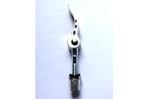 CARBONENMY Juego de 2 palancas de cierre rápido para asiento de bicicleta, M6 x 50 mm, plata