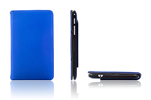 ForeFront Cases® Neue Leder Drehbar Hülle / Tasche / Case / Cover für Samsung Galaxy Tab 4 10.1 T530 – Rundum-Geräteschutz und intelligente Auto-Sleep-Wake-Funktion mit 3-JAHRES-GARANTIE VON FOREFRONT CASES – inkl. Eingabestift und Displayschutz - 3