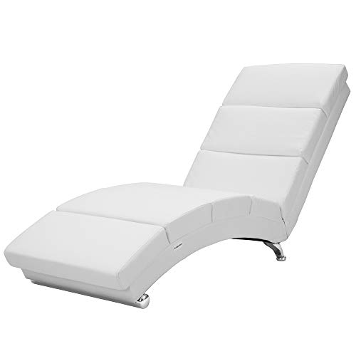 Casaria Chaise Longue London 173x55cm Sedia a sdraio Relax Similpelle