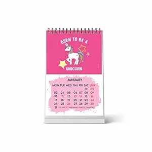 ESCAPER Unicorn Calendar 2022 for Kids (Desk Calendar- A5 Size - 8.5 x 5.5 inch - 12 Pages Month Wise) | Unicorn Calendar 2022 for Girls | Unicorn Table Calendars 2022 | Unicorn Desk Calendar 2022