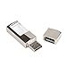 Produktbild Chakil Flash Drive USB-Speicherstick, 2 GB, Kristallglas, tragbar, wasserdicht, Computer Tablet und Laptop Flash Drive, USB-Stick mit Schlüsselanhänger, silberfarben Argento,32GB,5.4 * 1.8 * 1cm